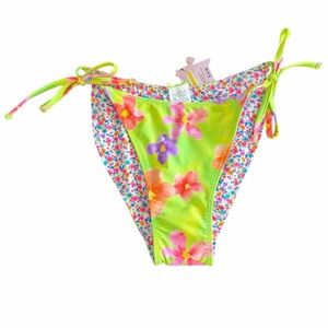 wild fable NWT Women’s Floral Tie-Side Bikini Bottoms Size Small (4-6)